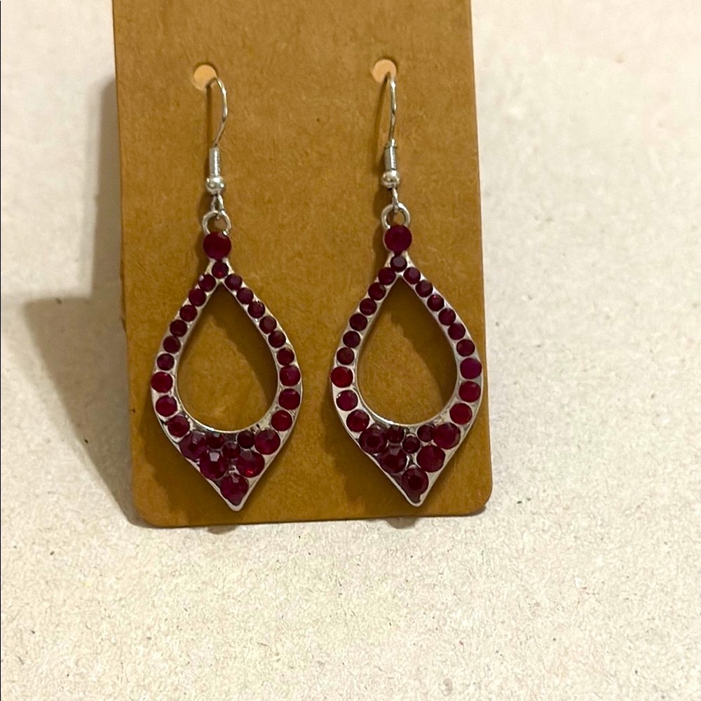 2 for $5 / $4 each ~~ Teardrop Earrings Sparkly Design